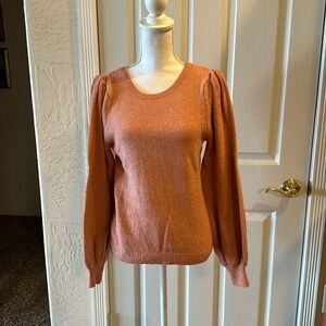 Lilla size medium coral pullover sweater